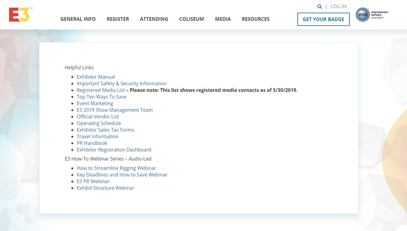 Illustration for article titled E3 Expo Leaks The Personal Information Of Over 2,000 Journalists